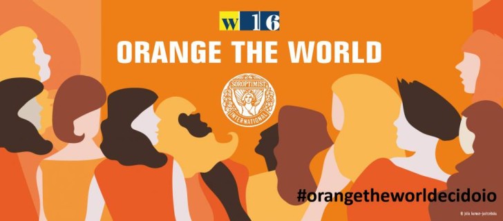 Il Soroptmist sostiene la campagna "Orange the World":